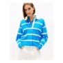 Tommy Hilfiger Online Only Cotton Rich Striped Collared Cardigan with Cashmere