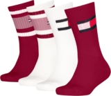 Tommy Hilfiger Unisex Kids Flag & Sport Stripe Classic Sock (Pack of 4)
