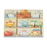 Tooky Toy Wooden Chunky Vehicle Puzzle