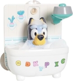 Toomies Shower & Scrub Bluey, Bath Toy for Toddlers, Interactive Water Play, Bubble Action, Real Shower Head, Fine Motor Skill Development, For Ages 18 Months, Durable and Engaging Bathtime Toy