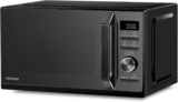 Toshiba Black Microwave 20 Liter Digital 800W Microwave Oven with 1000W Grill, Combination compact with 5 Power Levels, 8 Auto Menus, Grill, Combi, Digital Clock, Mirror Door Finish, MW3-AG20PF(MB)
