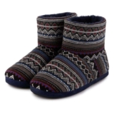 Totes Mens fair isle boot slippers – all sizes