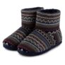Totes Mens fair isle boot slippers – all sizes