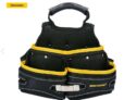 Tough Master Tool Belt Pouch with 3 Wide Pockets – Free C&C