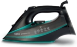 Tower Ceraglide Ultra Speed Iron with Ceramic Soleplate, 3100W, 360ml Water Tank, 40g Continuous Steam, 180g Steam Boost, Anti-Drip & Self-cleaning Function, Black & Teal, T22013TL