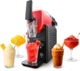 Tower Frozen Drink Slushie Maker with Digital Display and 5 Drink Pre-sets, SlushFusion Technology and ChillCore Technology, Self-Clean Function, 2.6L Tank Capacity, 220W, Black, T19058