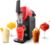 Tower Frozen Drink Slushie Maker with Digital Display and 5 Drink Pre-sets, SlushFusion Technology and ChillCore Technology, Self-Clean Function, 2.6L Tank Capacity, 220W, Black, T19058