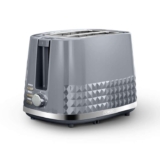 Tower T20082GRY Solitaire 2 Slice Toaster, Browning Control, 850W, Grey
