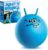 Toyrific Jump N Bounce Kids Space Hopper, 20 Inch Retro Bouncing Ball with Easy Grip Handles, Outdoor or Indoor Exercise Toy for Ages 3, Toothy BlueDesign