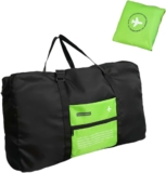 Travel Bag 45x20x35 Ryanair Cabin Bag with Shoulder Strap, Airline-Approved Underseat Holdall Duffel Bag for Men & Women Lightweight Carry On Weekend or Gym Bag (Black) (Green)