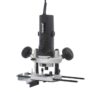 Trend T4 1/4 Inch Variable Speed Workshop Router and Kitbox, Perfect for Hinge Cutting, Timber Profiling & Hand Carving, 850W, 240V