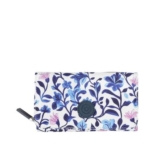 Tri-Fold Purse – White Floral