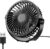TriPole Desk Fan, Portable USB Fan Ultra Quiet, 3 Speed Powerful Table Fans with 360 Adjustable Head, Small Mini Fans for Office, Bedroom, Car, Kitchen, Outdoor (Black)