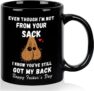 Tukeoo Fathers Day Dad Gifts from Daughter Son, 330ml Funny Coffee Mug, Fathers Day Mug Gifts for Stepdad Grandad, Dad Birthday Presents for Daddy Husband Men on Christmas Anniversary
