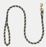 Tweedmill Rope Dog Lead, Olive/Grey