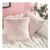 Two-Tone Fluffy Cushion Covers – Blush