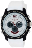 U.S. Polo Assn. Sport Mens Quartz Metal and Rubber Casual Watch, Color:White (Model: US9556)