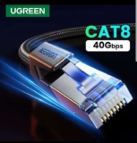 UGREEN CAT 8 Ethernet Cable High Speed Braided 40Gbps 2000Mhz 0.5m – Sold by UGREEN Official Store