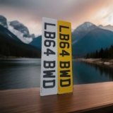 UK Standard Number Plates Set 100% MOT & Road Legal Sold by VCS Number Plates