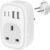 UK to European Plug Adapter – UK to EU Euro Europe Schuko 40W USB C Fast Travel Plug Adaptor Grounded USBC Type C Charger for Spain Turkey France Germany Iceland Poland Greece Russia (Type E/F)Tusreda