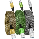USB C Charger Cable,USB to USB C Cable 3Pack 1.8M/6FT,Long Type C Fast Charging Cable Compatible with iPhone 17 16 15,Samsung Galaxy S24/S23/S22/S21/S20,Note 10/9/8,Huawei,HTC,LG,Moto,Google Pixel
