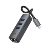 USB C Ethernet Adapter 1Gbps with USB 3.0 for Multiple Devices
