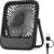 USB Desk Fan Small Desktop Table Fan Cooling 3 Speeds Silent Fans with 180 Tilt Folding, Powerful Hanging Adjustbale Mini Fans for Home Office Bedroom Car Camping, USB A/C Powered (No Rechargeable)