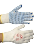 Ultimate Industrial NLNW-D/08 NLNW-D Low Lint PVC Dotted Nylon Gloves, 1 Pair, Size 8/Medium, White