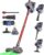 Ultra Cordless Vacuum Cleaner, 48KPA/550W/70min Stick Vacuum with 1.5L Dustbin, Wall-mounted Charging/Removable Battery, Anti-Tangled Handheld Vacuum for Hard Floors Carpet Car Pet Hair