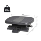 Under-Desk Footrest Height Angle Tilt Anti-Slip Pads Circulation Relief