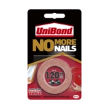 Unibond No More Nails On A Roll, Double-Sided Tape for Reliable Instant Bonding, 19mm x 1.5m Roll
