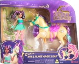 Unicorn Academy, Ava & Plant Magic Leaf with Light-up Effect, 2 Riding Accessories, Dolls and Unicorn Toys for Girls Aged 4 and up