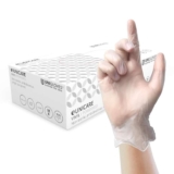 Unigloves Unicare Clear Vinyl Disposable Gloves – Box of 100 size M (£2.16 / £1.93 S&S)