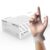 Unigloves Unicare Clear Vinyl Examination Gloves – Multipurpose, Lightly Powdered, Latex Free Disposable Gloves – Box of 100 Gloves, Clear, Extra Large (GS0075)