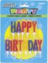 Unique Party 71190 – Letter Happy Birthday Candles in Holders, Set of 13