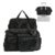 Unisex Gym Duffle Bag with Shoes Compartment, Water-Resistant Black