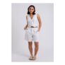 Urban Bliss Linen Blend Short White Black