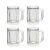 UrbanNest 4-Pack Double-Wall Gel Frosty Beer Mugs