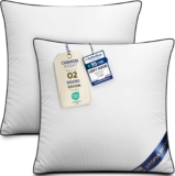 Utopia Bedding Cushion Inner Pads (Pack of 2), 50×50 cm (20 x 20 inches) Cushion Stuffer Inserts, Hollowfibre Piping Pillows (White)