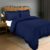Utopia Bedding Ruffle Duvet Cover – King Size Duvet Cover Set with Pillowcases – Soft Microfibre Polyester Ruffle Bedding (Navy)