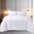 Utopia Bedding Seersucker Duvet Cover Set – Duvet Cover Double with Pillowcases – Soft Microfibre Polyester Seersucker Bedding (White)