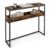 VASAGLE 2-Tier Narrow Console Table with Semi-Open Compartments