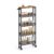 VASAGLE 5-Tier Kitchen Trolley with Casters, Steel Frame