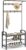 VASAGLE Coat Rack, Coat Stand with Shoe Storage Bench, 4-in-1 Design, with 9 Removable Hooks,