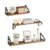 VASAGLE Wall Shelves Set of 3, 40/50/60 Cm, Dual Mounting