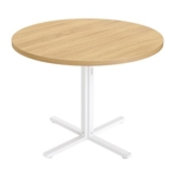 VASAGLE round Dining Table, Small Kitchen Table for 4 People, Farmhouse