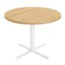 VASAGLE round Dining Table, Small Kitchen Table for 4 People, Farmhouse