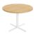 VASAGLE round Dining Table, Small Kitchen Table for 4 People, Farmhouse