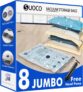 Vacuum Storage Bags 8 Jumbo, Space Saver Bags with Travel Hand Pump, Compression Airtight Sealer Bags for Clothes, Bedding, Pillows, Comforters, Blankets