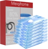 Vacuum Storage Bags,10 Small Space Saver Sealer Bags, Vacuum Bags for Clothes, Pillows, Comforters, Blankets, Beddings